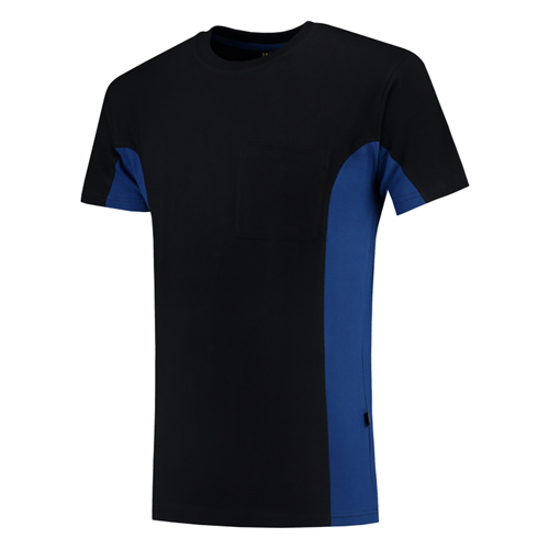 T-Shirt Bicolor Borstzak Tricorp - 102002 NAVY/ROYAL BLUE L T-Shirt Bicolor Borstzak Tricorp - 102002 NAVY/ROYAL BLUE L