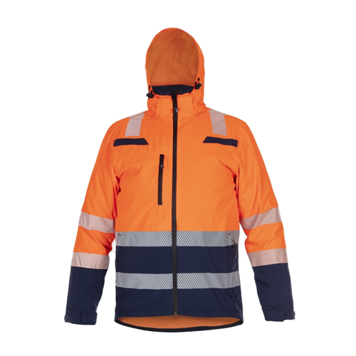 Parka Simply No Sweat Light Hydrowear - BOSTON ORANJE FLUOR/NAVY XL Parka Simply No Sweat Light Hydrowear - BOSTON ORANJE FLUOR/NAVY XL