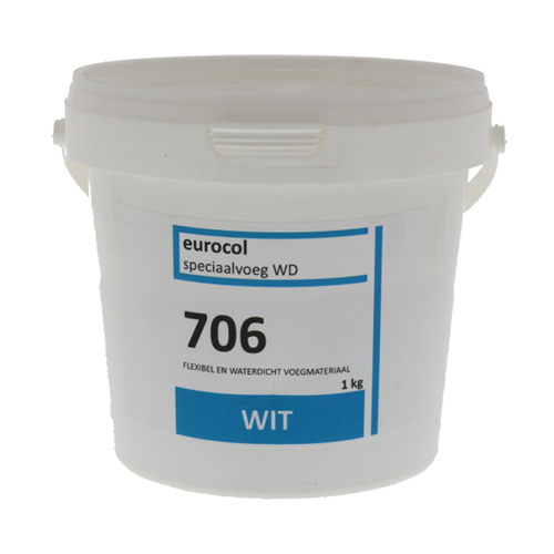 Voegmortel Eurocol - WD 706 WIT 1KG Voegmortel Eurocol - WD 706 WIT 1KG