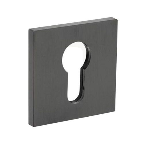 Cilinderrozet Antraciet Mat Titaan Pvd - 51X51X5MM Cilinderrozet Antraciet Mat Titaan Pvd - 51X51X5MM