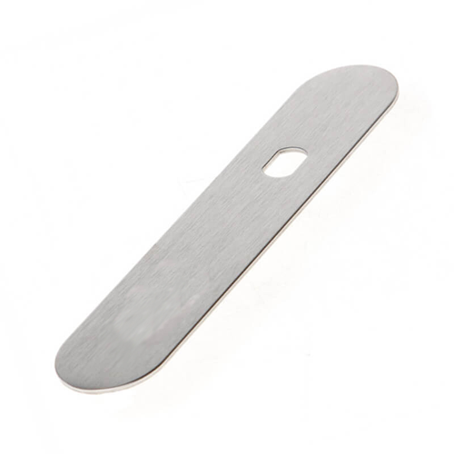 Kortschild Q-Gat Rvs P+E - FL-7210 BLIND VOOR VASTE KNOP Kortschild Q-Gat Rvs P+E - FL-7210 BLIND VOOR VASTE KNOP