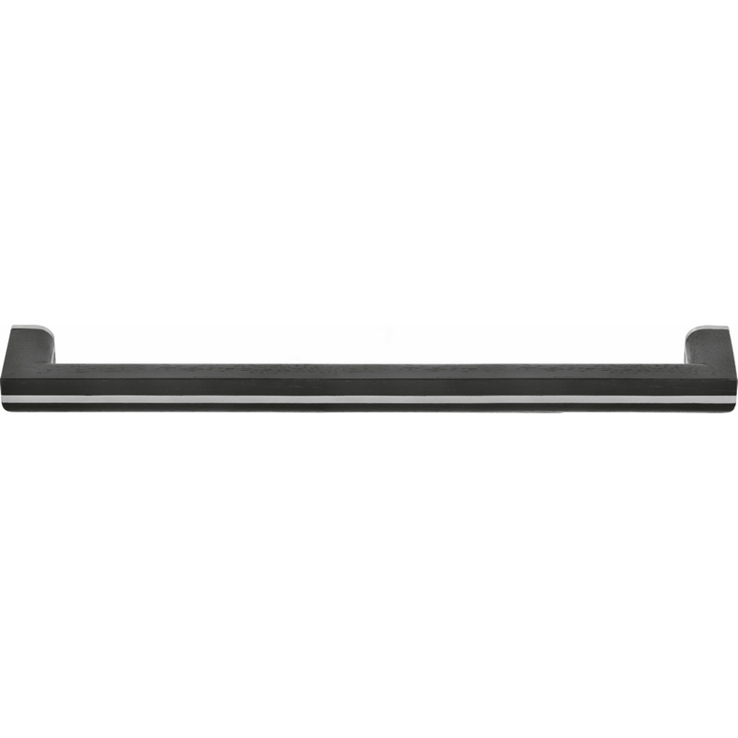 meubelgreep rvs/eiken zwart meubelgreep rvs/eiken zwart
