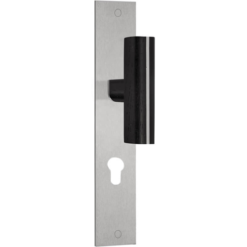 Deurkruk Rvs/Eiken Zwart - TWO PBT22P236 PC55MM Deurkruk Rvs/Eiken Zwart - TWO PBT22P236 PC55MM