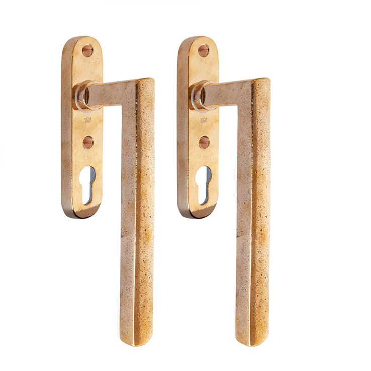 hefschuifdeurbeslag ruw brons gepolijst hefschuifdeurbeslag ruw brons gepolijst