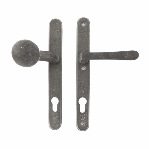 Voordeursmalgarnituur Ruw Metaal - PURE TOP+PHL PC92MM Voordeursmalgarnituur Ruw Metaal - PURE TOP+PHL PC92MM