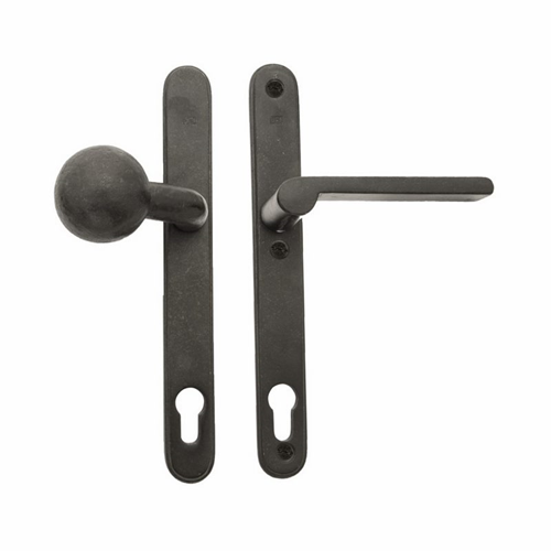 Voordeursmalgarnituur Veroud.Ijzer Zwart - PURE TOP+PH1928 RW PC72MM Voordeursmalgarnituur Veroud.Ijzer Zwart - PURE TOP+PH1928 RW PC72MM