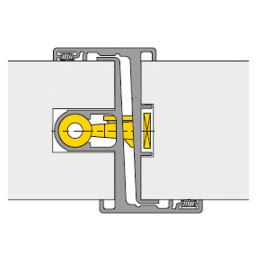 Deurnaald Alprokon 007 - PREFAB 2450MM / DD.54MM /DIN R Deurnaald Alprokon 007 - PREFAB 2450MM / DD.54MM /DIN R
