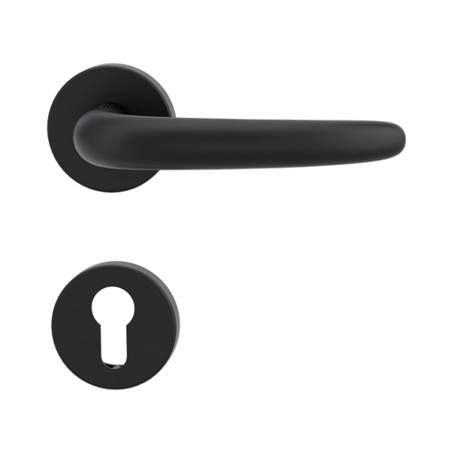 Deurkrukgarnituur Grafietzwart Griffwerk - MAX BILL ULMER PC Deurkrukgarnituur Grafietzwart Griffwerk - MAX BILL ULMER PC