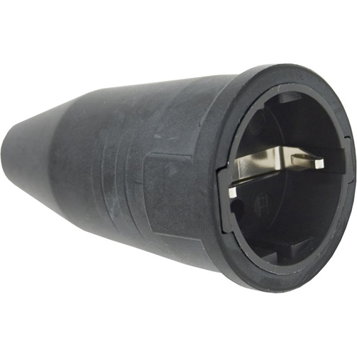 Contrastekker Volrubber Keraf - 522 250V 16A 2P ZWART IP44 Contrastekker Volrubber Keraf - 522 250V 16A 2P ZWART IP44