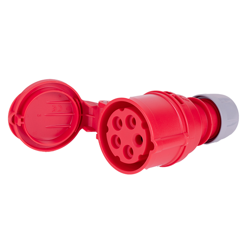 Contrastekker Cee Rood/Grijs Kelfort - 9516/3 400V 16A 5P IP44 Contrastekker Cee Rood/Grijs Kelfort - 9516/3 400V 16A 5P IP44