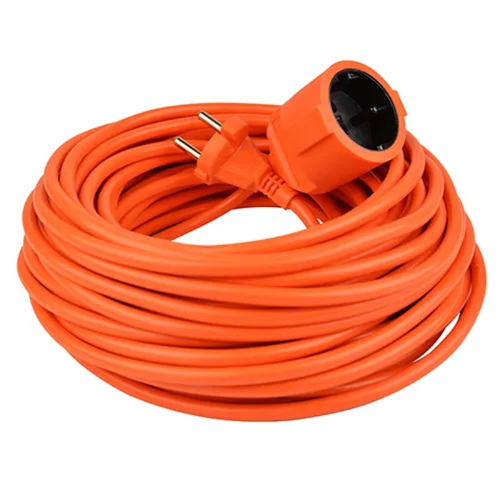 Verlengsnoer Vinyl - 2X1.5MM2 ORANJE 20M Verlengsnoer Vinyl - 2X1.5MM2 ORANJE 20M