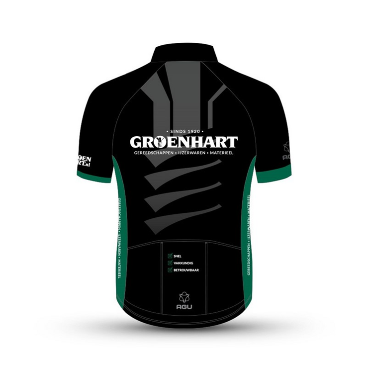 fietsshirt heren agu groenhart fietsshirt heren agu groenhart