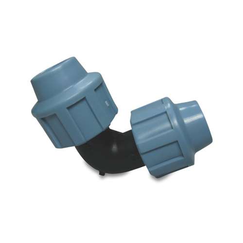 Kniekoppeling Tyleen Unidelta - 25X25MM ZWART/BLAUW Kniekoppeling Tyleen Unidelta - 25X25MM ZWART/BLAUW