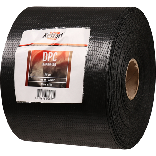 Dpc Folie Gewafeld Zwart -  900MM 50M 300µm Dpc Folie Gewafeld Zwart -  900MM 50M 300µm