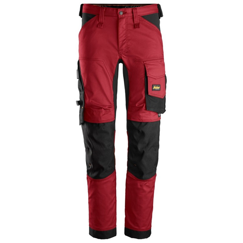Werkbroek Allroundwork Stretch Snickers - 6341 CHILI ROOD/ZWART 048 Werkbroek Allroundwork Stretch Snickers - 6341 CHILI ROOD/ZWART 048