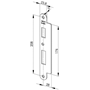 sluitplaat verchroomd abloy-5 sluitplaat verchroomd abloy-5