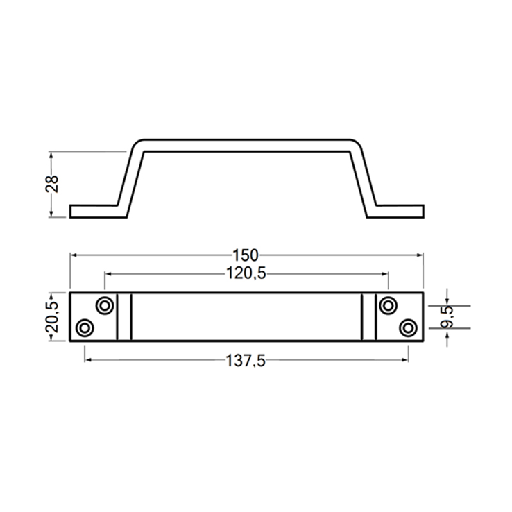 handgreep aluminium mat zwart hermeta handgreep aluminium mat zwart hermeta
