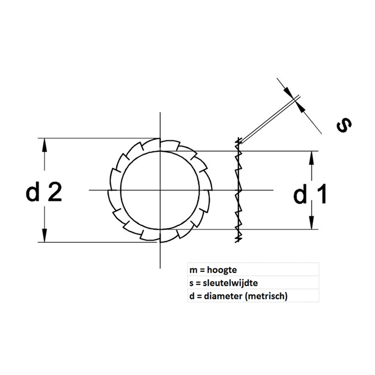 tandveerring vlak rvs a2 kelfort tandveerring vlak rvs a2 kelfort