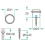 deurbuffer rvs a2 oxloc-4 deurbuffer rvs a2 oxloc-4
