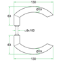 deurkruk rvs a2 oxloc-4 deurkruk rvs a2 oxloc-4