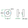 deurkrukrozet rvs a2 oxloc-4 deurkrukrozet rvs a2 oxloc-4