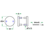 blindrozet rvs a2 oxloc-3 blindrozet rvs a2 oxloc-3