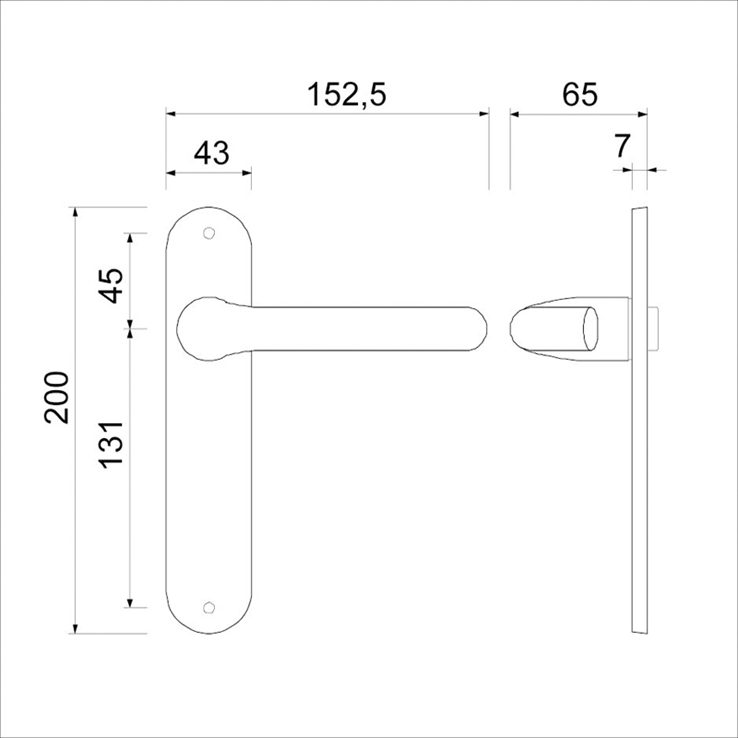 deurkrukgarnituur aluminium f1 ami deurkrukgarnituur aluminium f1 ami
