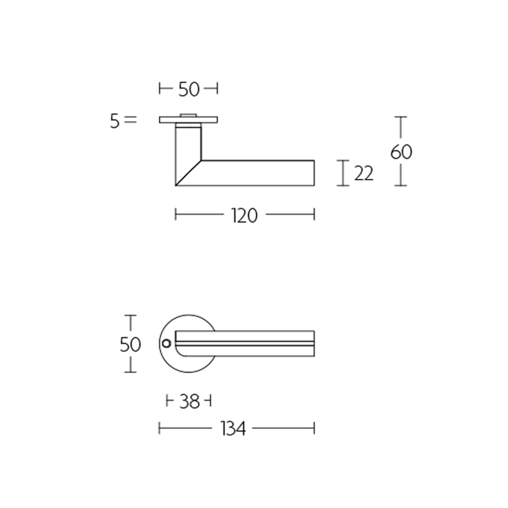 deurkruk rvs/eiken zwart deurkruk rvs/eiken zwart