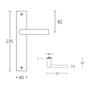 deurkruk rvs-3 deurkruk rvs-3