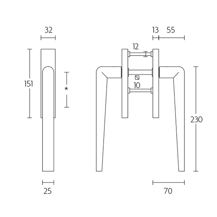 hefschuifdeurbeslag pvd mat zwart hefschuifdeurbeslag pvd mat zwart