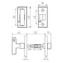 toiletrozet ruw brons gepolijst-3 toiletrozet ruw brons gepolijst-3
