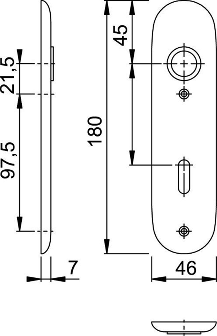 kortschild aluminium f1 hoppe kortschild aluminium f1 hoppe