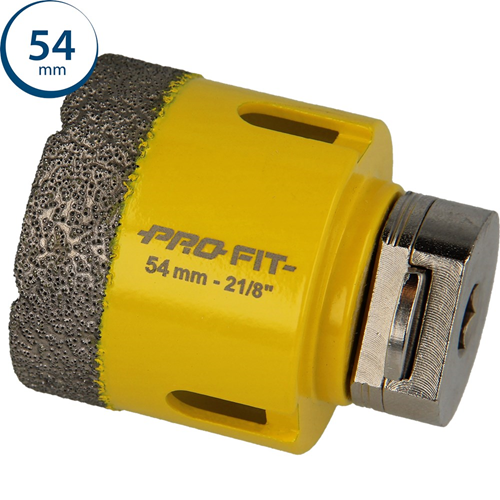 Gatzaag Diamond Dry Profit - Ø 54MM CLICK&DRILL HEX 10MM Gatzaag Diamond Dry Profit - Ø 54MM CLICK&DRILL HEX 10MM
