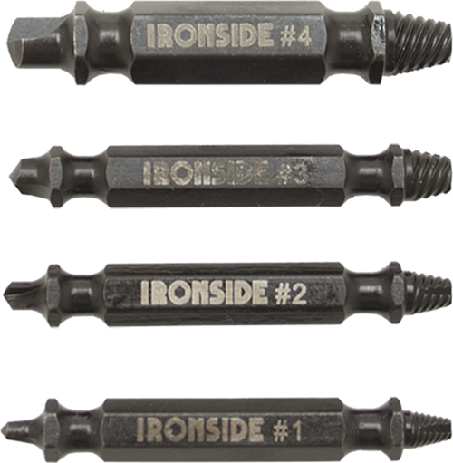 Schroefverwijderaar Ironside - 4-DELIG BIT 1 T/M 4 Schroefverwijderaar Ironside - 4-DELIG BIT 1 T/M 4