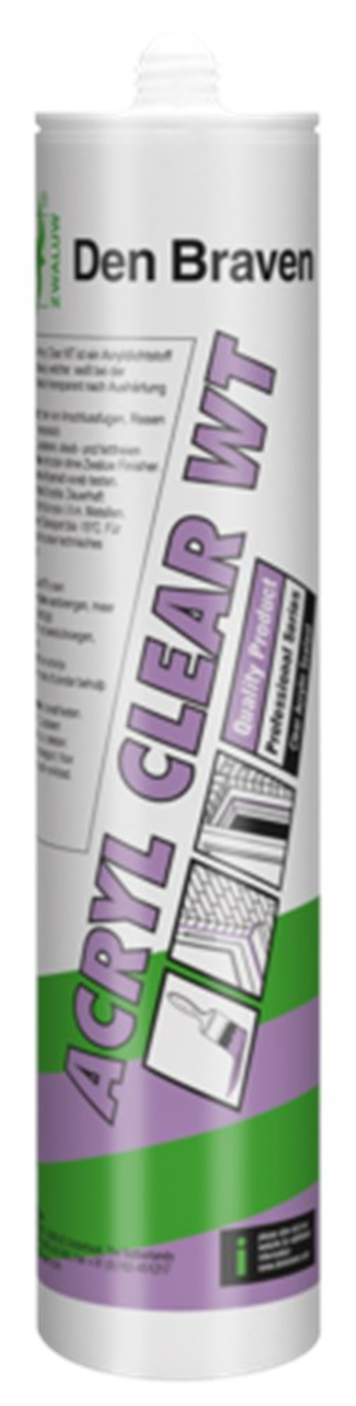 Acrylaatkit Zwaluw - ACRYL CLEAR WT 310ML TRANSP. Acrylaatkit Zwaluw - ACRYL CLEAR WT 310ML TRANSP.