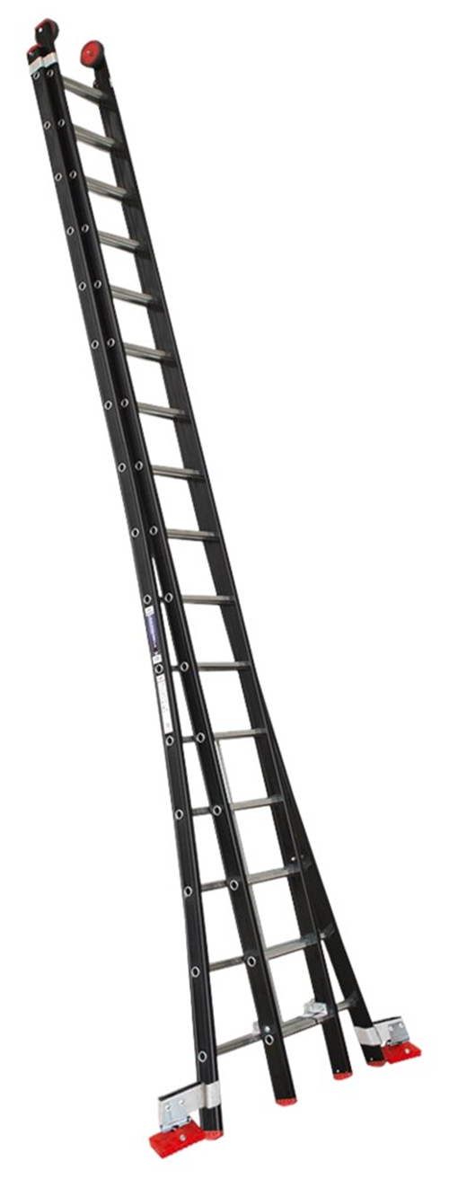 Reformladder Alu.Zwart Magnus Kelfort - 2X16 TREDEN /GEBOGEN BOOM Reformladder Alu.Zwart Magnus Kelfort - 2X16 TREDEN /GEBOGEN BOOM