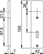 kortschild aluminium f1 hoppe-3 kortschild aluminium f1 hoppe-3