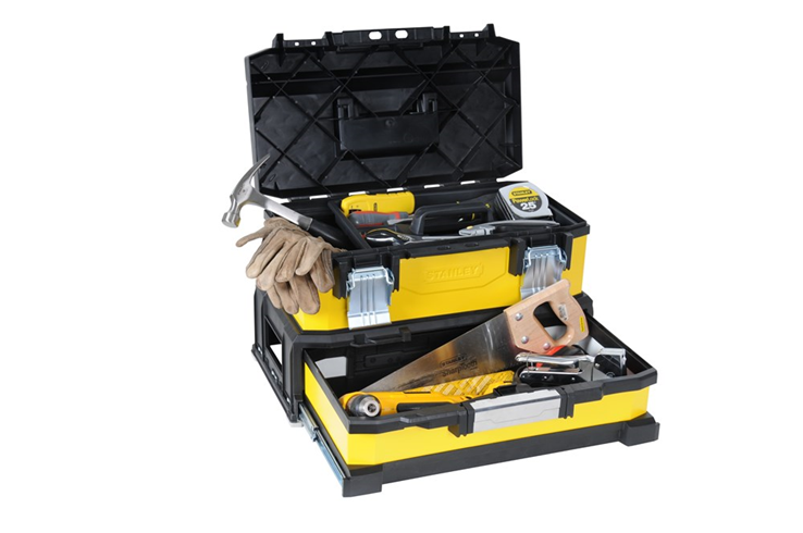 gereedschapskist geel/zwart stanley gereedschapskist geel/zwart stanley