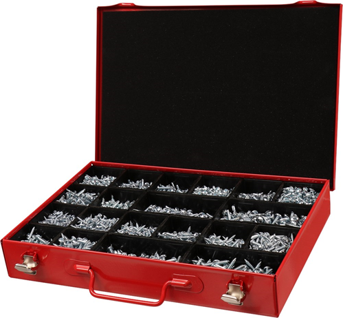 Assortimentskoffer Metaal Rood Kelfort - 330X234X47MM DIN7504N/7981CH Assortimentskoffer Metaal Rood Kelfort - 330X234X47MM DIN7504N/7981CH