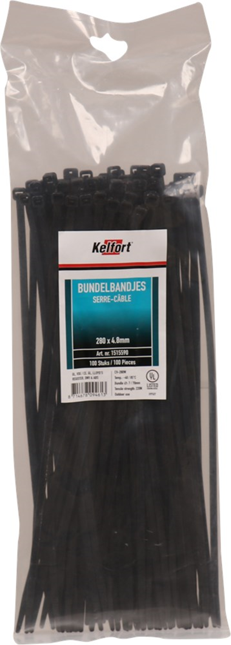 kabelbindband zwart kelfort kabelbindband zwart kelfort