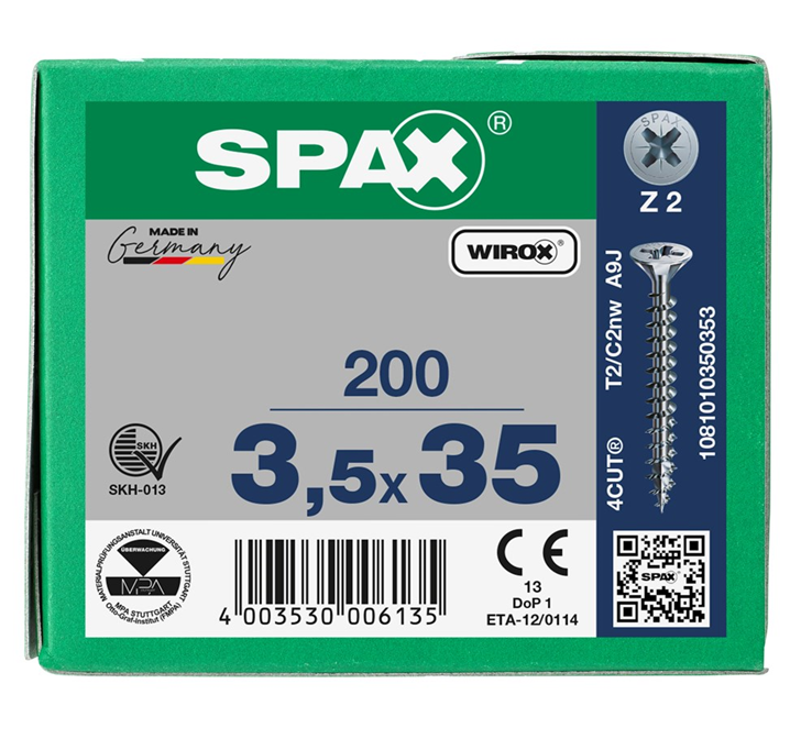 spaanplaatschroef wirox spax spaanplaatschroef wirox spax