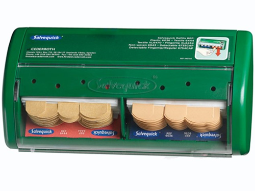 Pleisterdispenser Salvequick - 1907 GROEN Pleisterdispenser Salvequick - 1907 GROEN