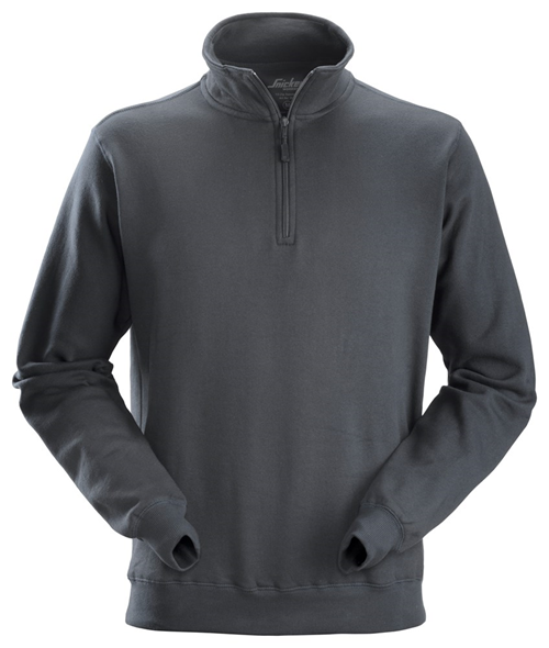 Sweatshirt 1/2 Zip Snickers - 2818 STAALGRIJS L Sweatshirt 1/2 Zip Snickers - 2818 STAALGRIJS L