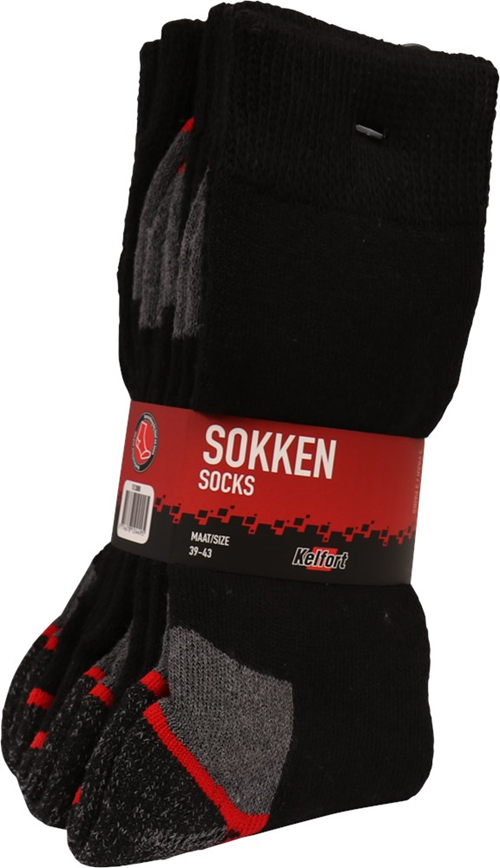 Sokken Kelfort - ZWART MT 39-43 SET à 3 PAAR Sokken Kelfort - ZWART MT 39-43 SET à 3 PAAR