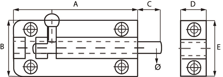 profielgrendel messing gepolijst profielgrendel messing gepolijst