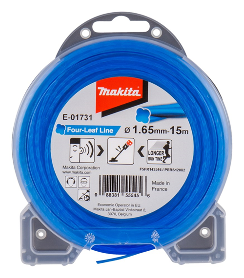 Maaidraad Makita - KLAVER 1.65MM 15M BLAUW Maaidraad Makita - KLAVER 1.65MM 15M BLAUW