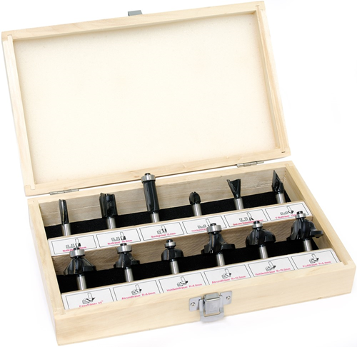 Bovenfreesset Hardmetaal Stehle - D=6MM 12-DELIG Bovenfreesset Hardmetaal Stehle - D=6MM 12-DELIG