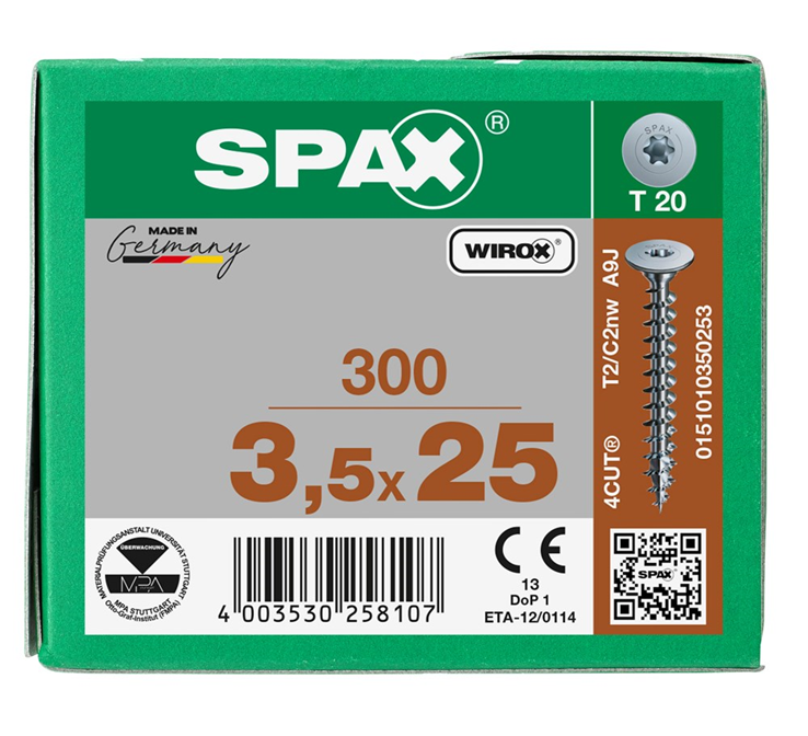 achterwandschroef wirox spax achterwandschroef wirox spax