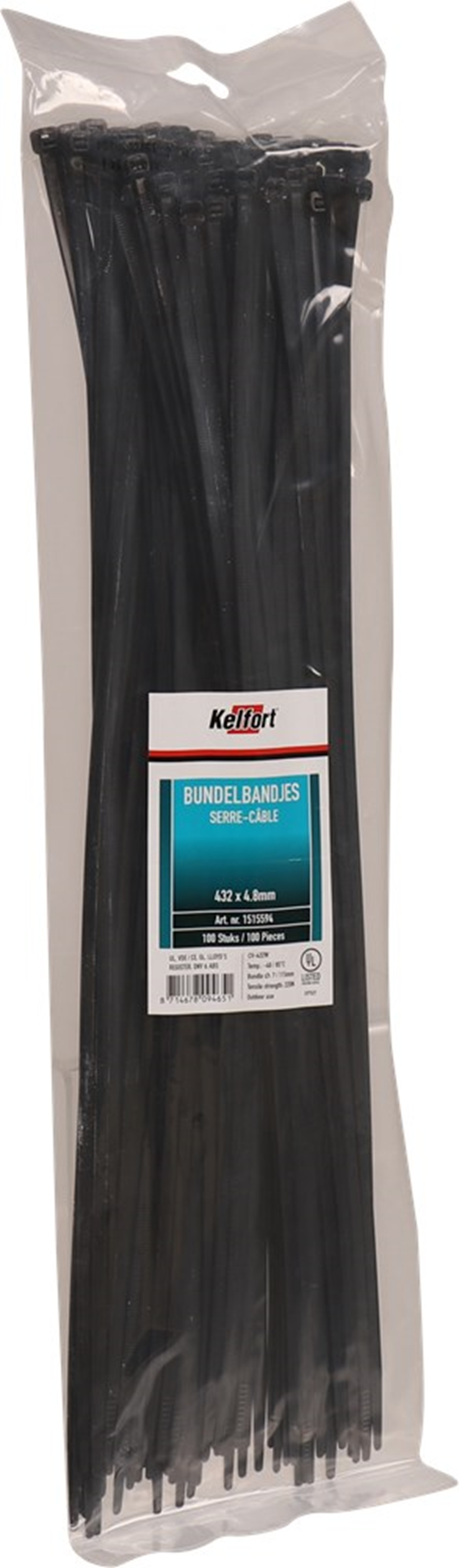 kabelbindband zwart kelfort kabelbindband zwart kelfort