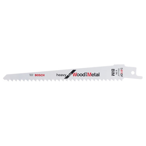 Reciprozaagblad Bosch Heavy Wood/Metal - S611DF 150X1.25MM SET à 5 ST Reciprozaagblad Bosch Heavy Wood/Metal - S611DF 150X1.25MM SET à 5 ST